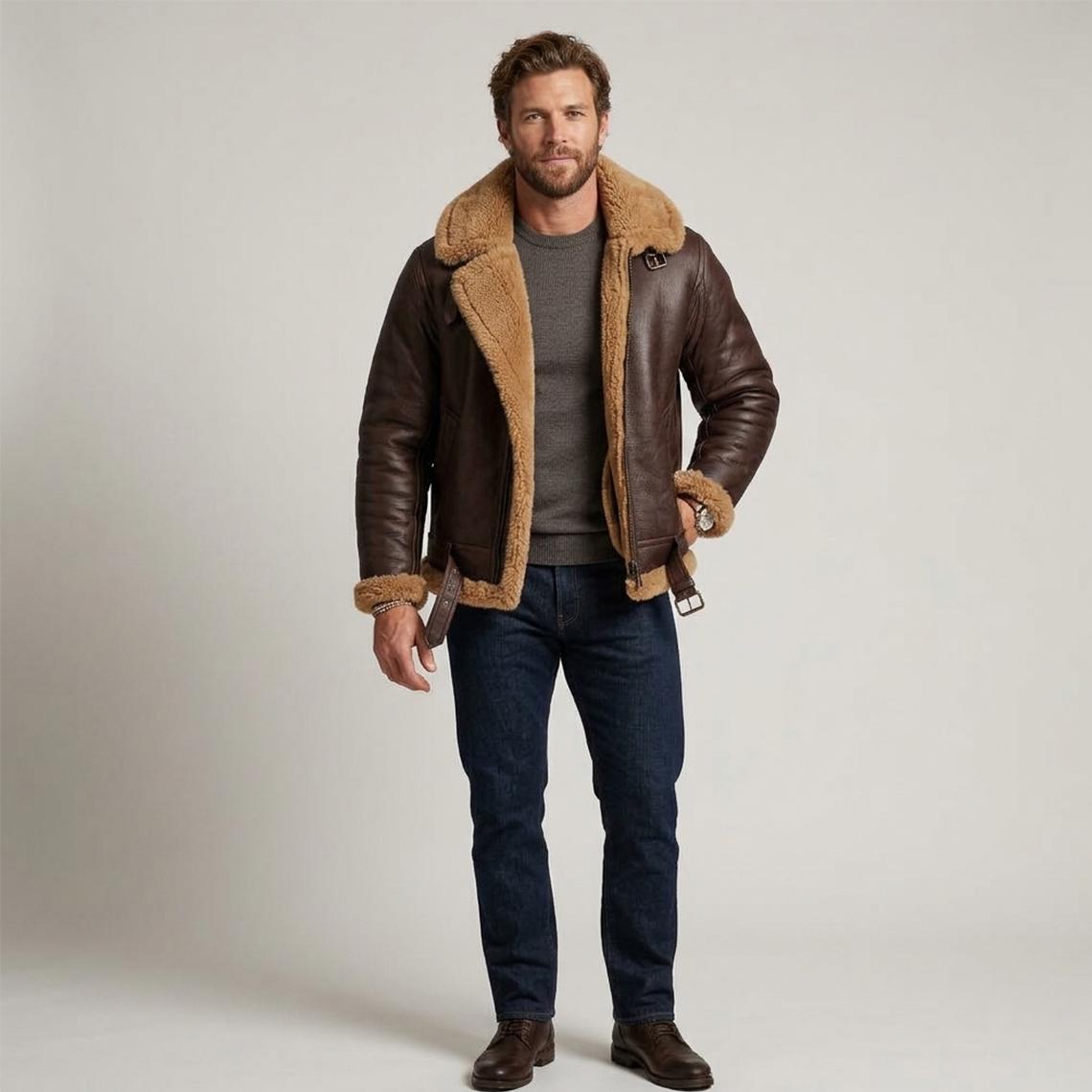 Leather Shearling Jacket