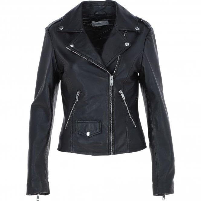 Women's Classic Moto Leather Jacket