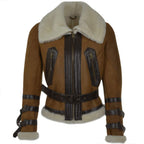 Women's Fitted Sheepskin Aviator Flying Jacket | Leather Slim fit Aviator pilot jacket