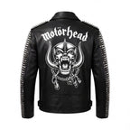 Man's Handmade Studded Leather Biker Jacket | Punk Rock Gothic Patchwork | Halloween Costume