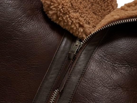 Men's Classic RAF Aviator Sheepskin Leather Dean Winchester Jacket