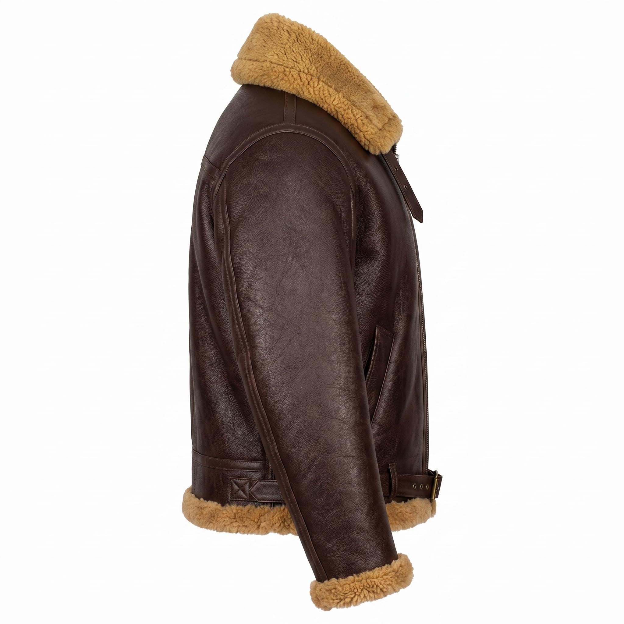 Men's Classic RAF Aviator Sheepskin Leather Dean Winchester Jacket