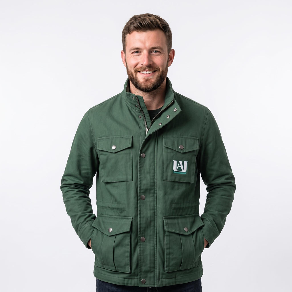 Green Deku Inspired Utility Jacket | Men's Anime Hero Academy Cosplay Coat