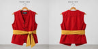 One Piece Luffy Red Cotton Vest | Men's  Pirate Inspired Anime Cosplay Jacket