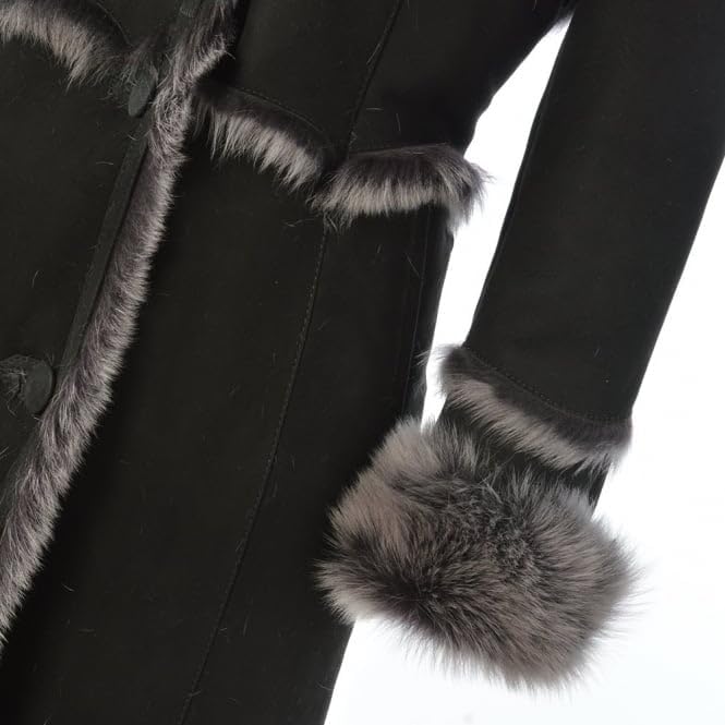 Women’s Sheepskin Long Suede Trench Coat