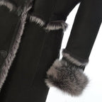 Women’s Sheepskin Long Suede Trench Coat