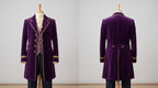 Deep Purple Velvet Victorian Tailcoat | Men's Steampunk Gothic Prince Costume Jacket