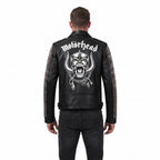 Man's Handmade Studded Leather Biker Jacket | Punk Rock Gothic Patchwork | Halloween Costume