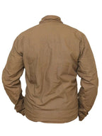 Men Brown Cotton Jacket