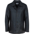 Classic Men's Dark Brown Leather Jacket: AWM-VOYAGER