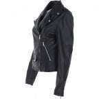 Women's Classic Moto Leather Jacket