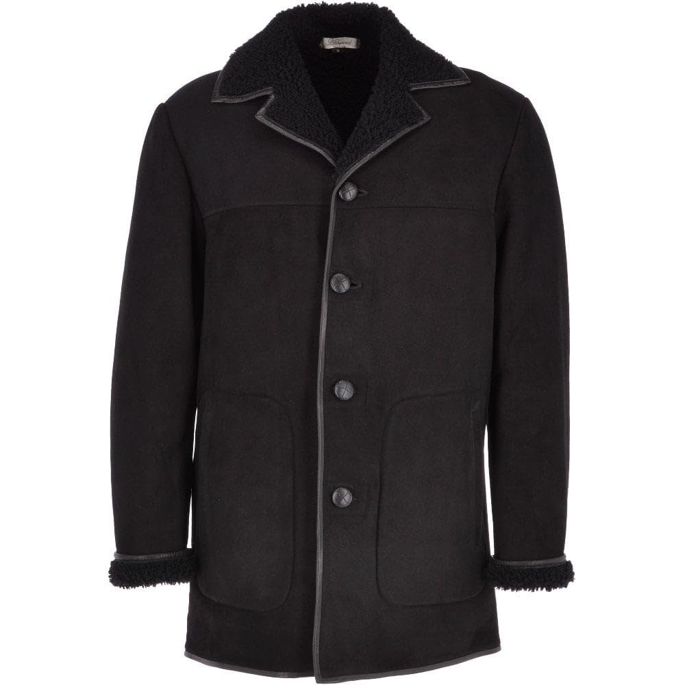 Men's Classic Sheepskin Coat Whisky/black