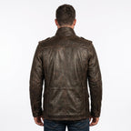 Timber AND Hide Vintage Field Leather Jacket Military Inspired –Bomber Leather Jackets for Men