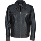 Men's Vintage Leather Bomber Jacket