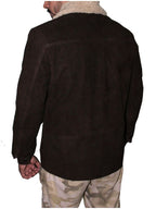 Stylish Brown Suede soft leather jacket