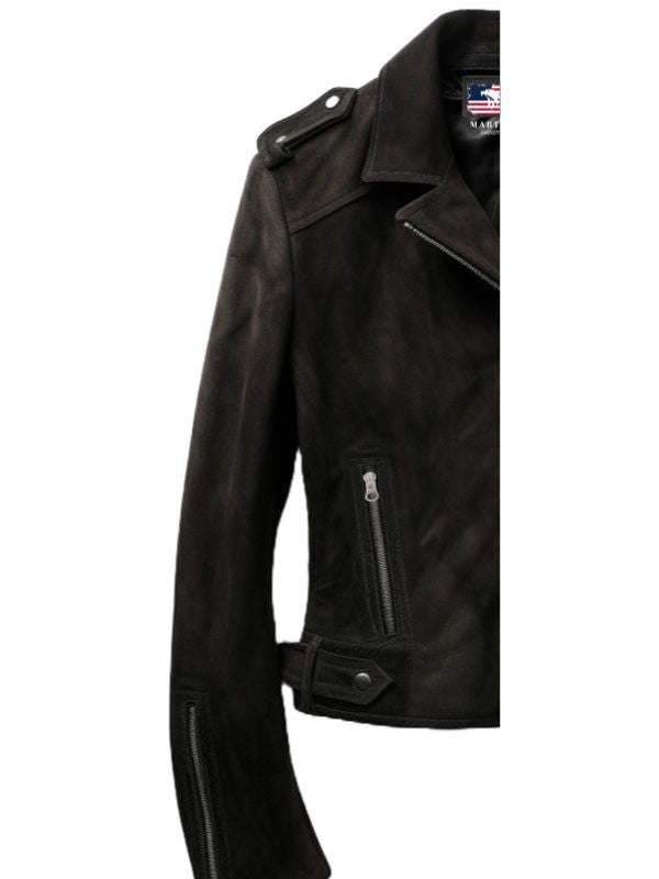 Men’s Black Suede Leather Jacket