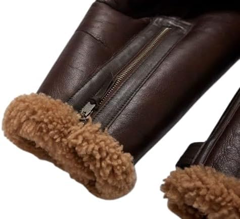 Men's Classic RAF Aviator Sheepskin Leather Dean Winchester Jacket