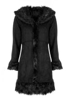 Vintage Penny Lane Long Suede Trench Coat Women