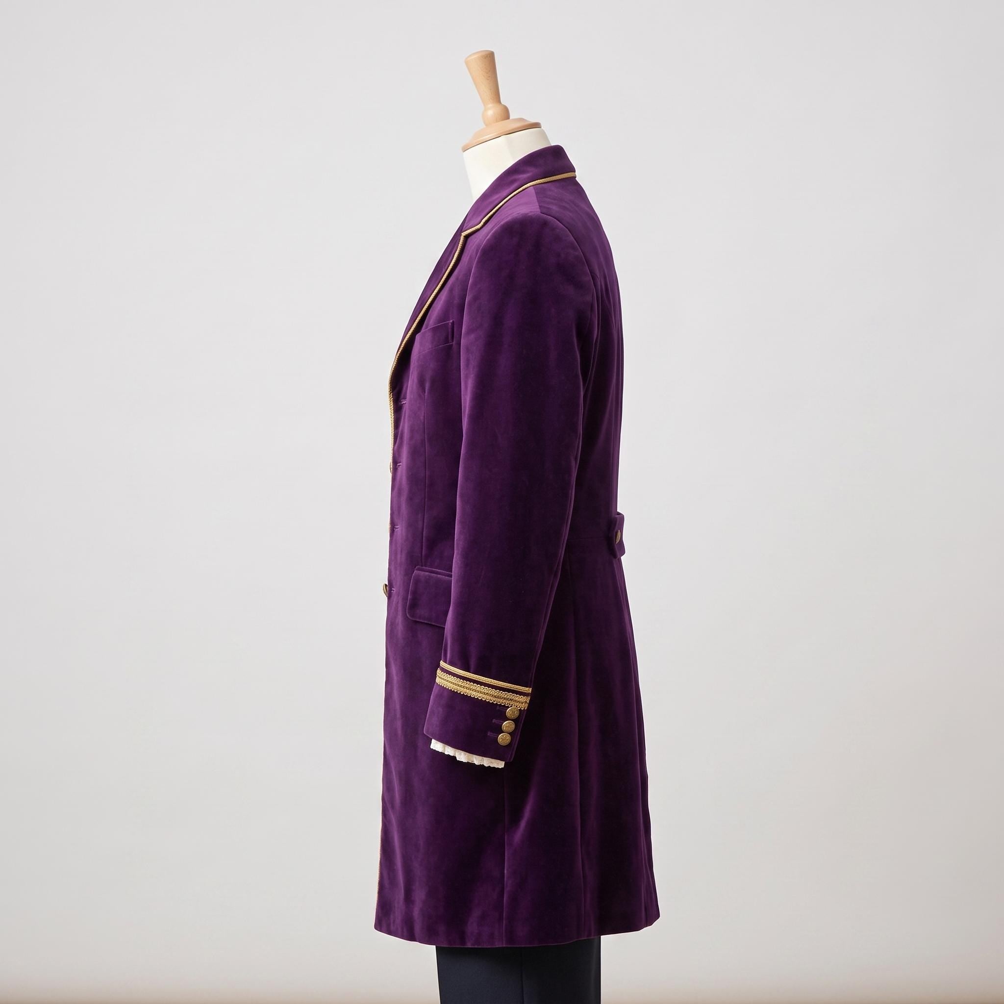 Deep Purple Velvet Victorian Tailcoat | Men's Steampunk Gothic Prince Costume Jacket