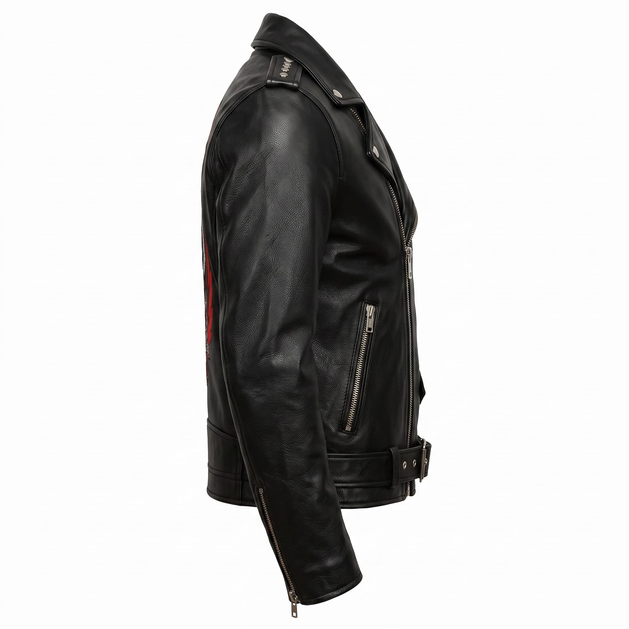 Men's Motorhead Rock Band Leather Biker Jacket | Heavy Metal Rock Style Concert Outfit