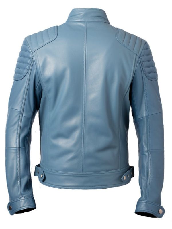 Men’s Oliver Blue Faux Leather Jacket