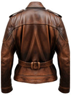 Men Military Style Vintage Leather Jacket – Vintage Leather Jacket