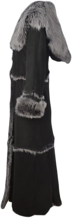 Timber AND Hide Women’s Sheepskin Long Suede Trench Coat | long trench coat for women | shearling trenchcoat | trench coat women
