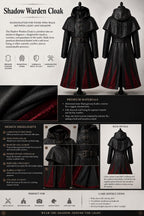 Women's Genuine Leather Hooded Cloak: Medieval Gothic Renaissance Fantasy Cape