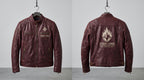 Men's Star-Lord Inspired Maroon Leather Jacket | Galactic Hero Cosplay Coat