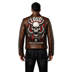 Men's Handmade Studded Leather Biker Jacket | Punk Rock Gothic Patchwork | Halloween Costume