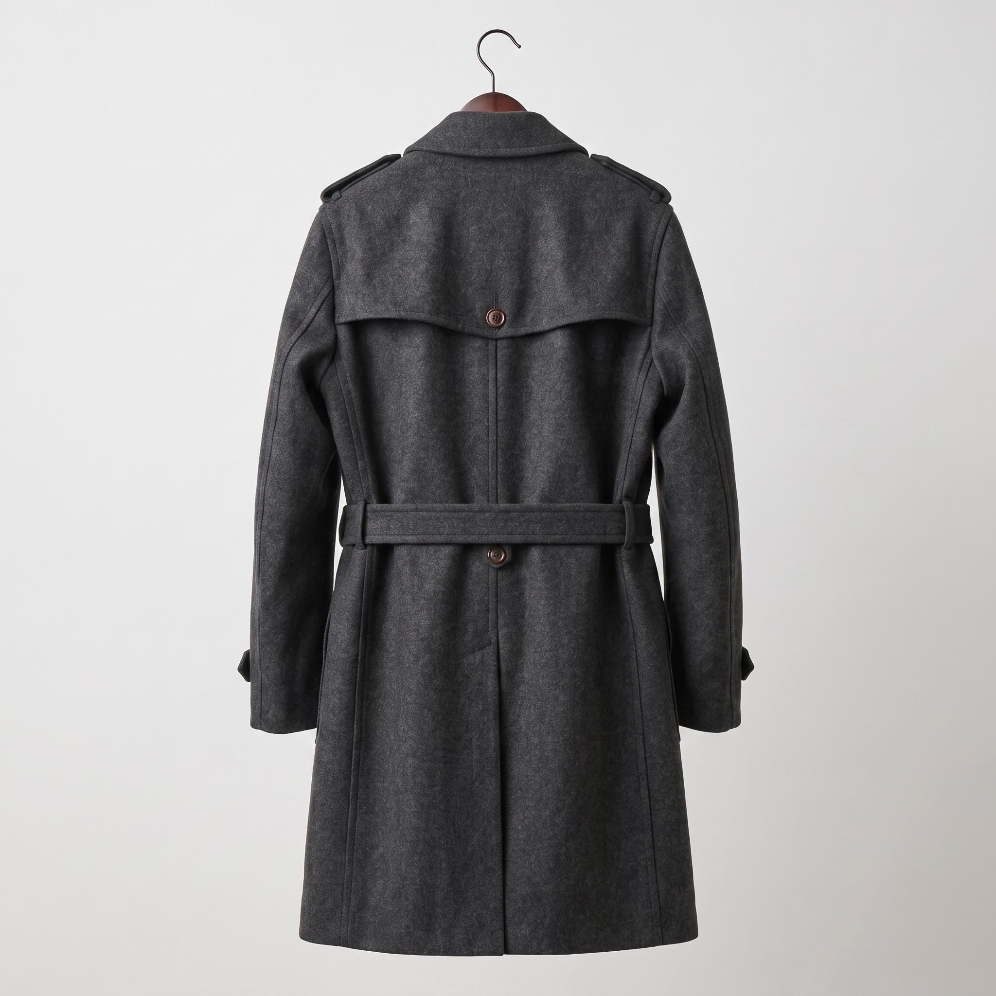 Buy Sherlock Holmes Wool Trench Coat | Men's Double Breasted Victorian Overcoat