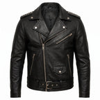 Men's Motorhead Rock Band Leather Biker Jacket | Heavy Metal Rock Style Concert Outfit