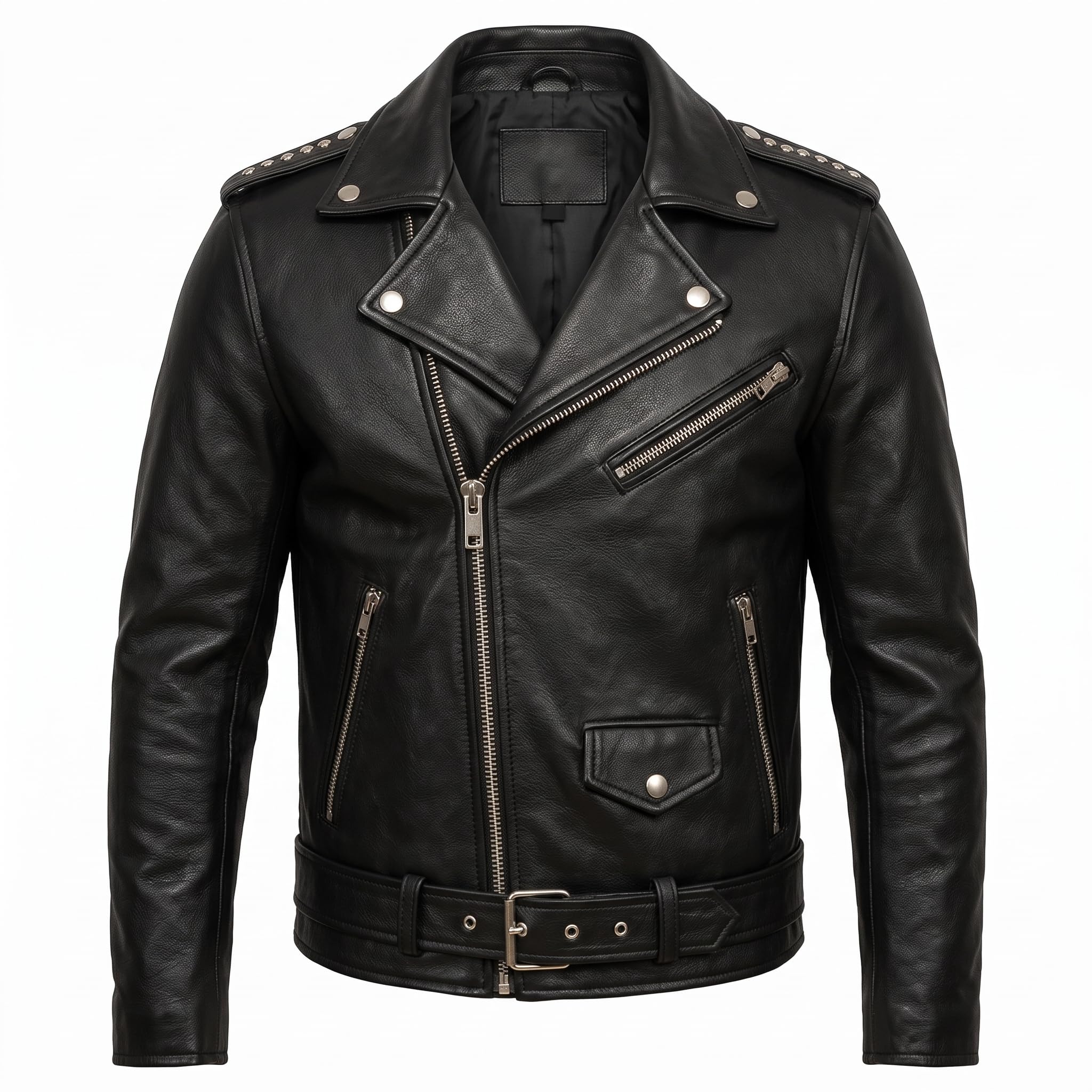 Men's Motorhead Rock Band Leather Biker Jacket | Heavy Metal Rock Style Concert Outfit