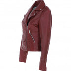 Women's Classic Moto Leather Jacket