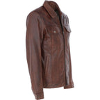 Men's Vintage Leather Bomber Jacket