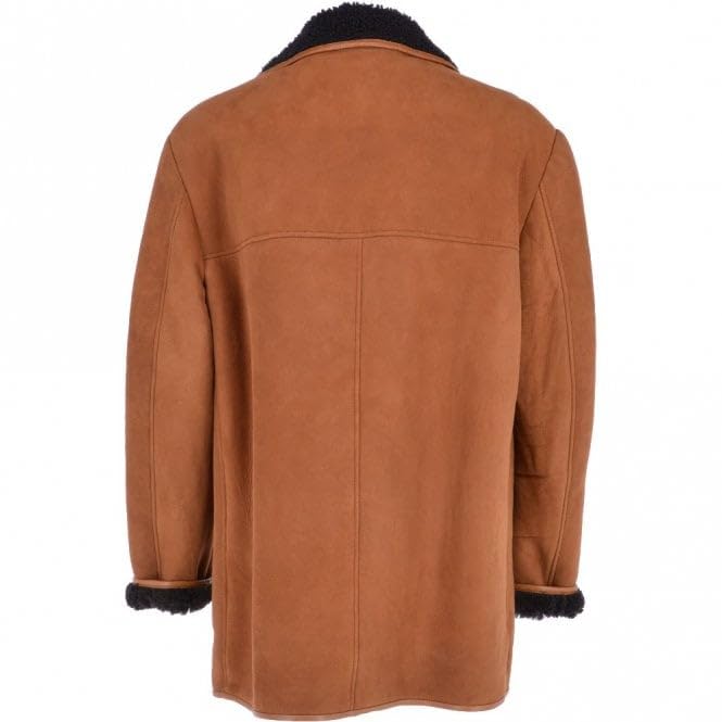 Men's Classic Sheepskin Coat Whisky/black