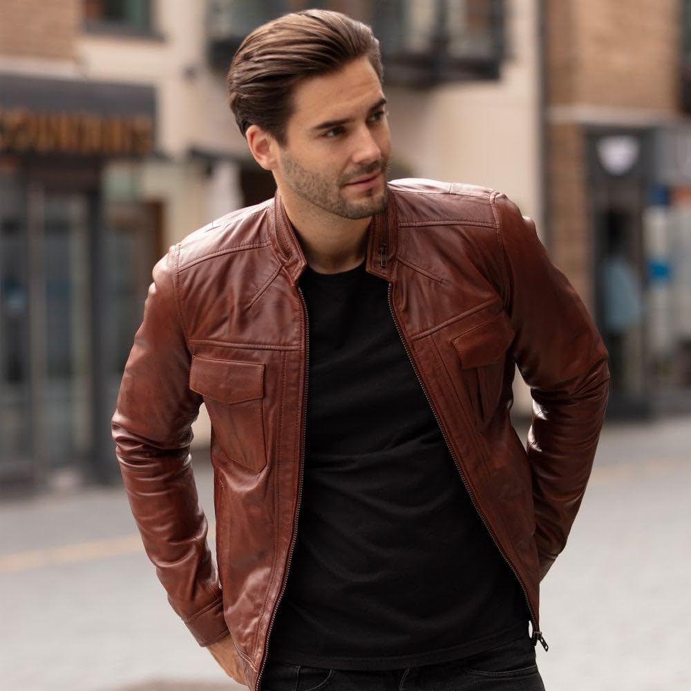 Men's Classic Leather Jacket