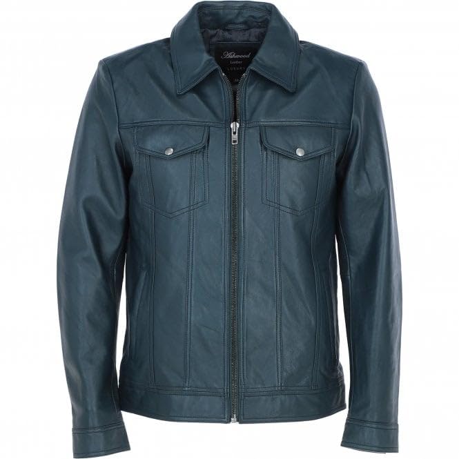 Men's Vintage Leather Bomber Jacket