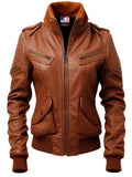 Bella Brown Vintage Leather Jacket