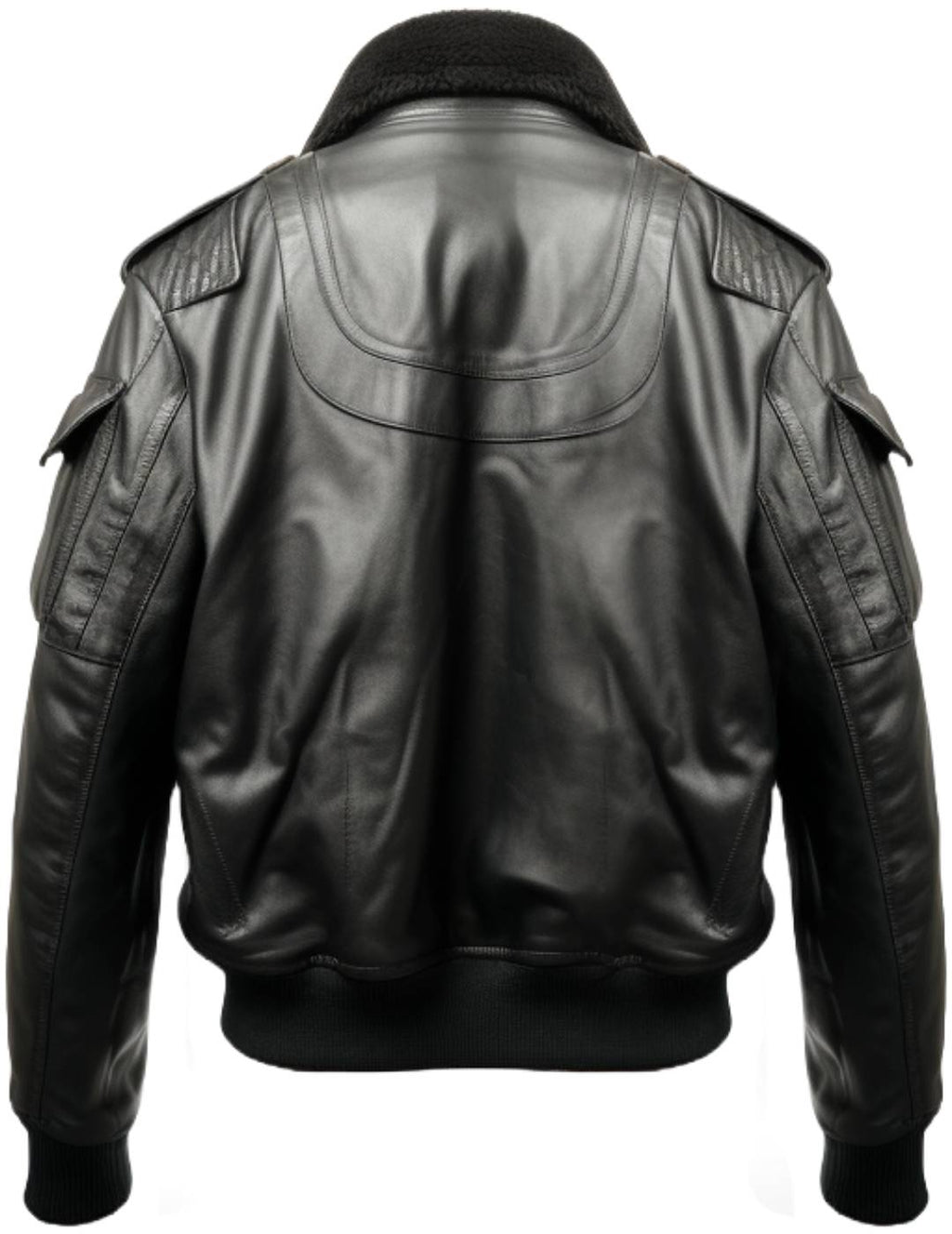 Black Bomber Leather Jacket – Aviator B3 Style