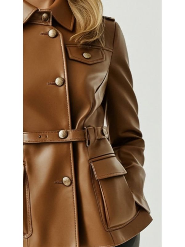 Bonnie Leather Brown Jacket – Women’s Real Leather Jacket