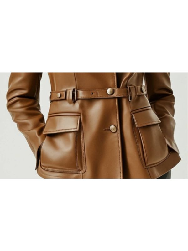Bonnie Leather Brown Jacket – Women’s Real Leather Jacket