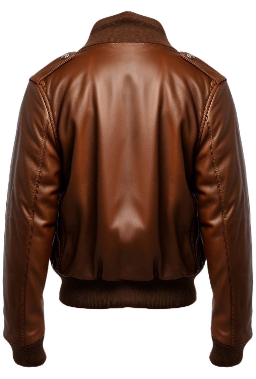 Brown Bomber Aviator Leather Jacket