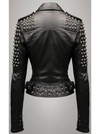 Cressida Black Leather Biker Jacket – Women’s Real Leather Jacket