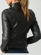 Daisy Leather Black Jacket – Women’s Leather Jacket