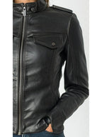 Daisy Leather Black Jacket – Women’s Leather Jacket