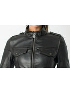 Daisy Leather Black Jacket – Women’s Leather Jacket