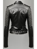 Daphne Black Women Biker Leather Jacket