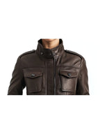 Evelyn Leather Brown Jacket – Women’s Leather Jacket in Brown