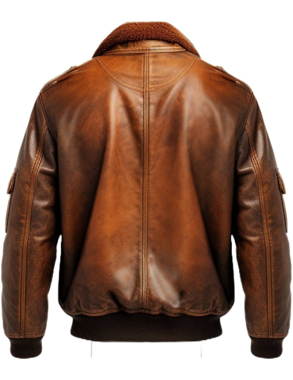 Flight Bomber Jacket – Aviator Flight Bomber Leather Jacket Vintage Brown
